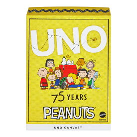マテルゲーム(Mattel Game) 　ウノ ピーナッツ UNO Canvas Peanuts ゲーム パーティーグッズ カードゲーム 112枚 2-10人用 7歳から イエロー JFP04