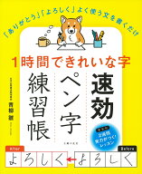 1時間できれいな字　速効ペン字練習帳 [ 青柳雛 ]