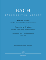 【輸入楽譜】バッハ,JohannSebastian:オーボエとバイオリンのための協奏曲ハ短調BWV1060[バッハ,JohannSebastian]