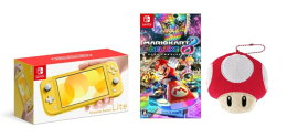 【楽天ブックス限定配送BOX】【楽天ブックス限定特典】【クリスマスギフトセット】Nintendo Switch Lite イエロー+マリオ.ダイカットコインケース スーパーキノコ+マリオカート8 デラックス(アクリルキーホルダー（5cm角）)