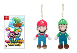 【楽天ブックス限定特典】【セット商品】マリオ＆ルイージRPG　ブラザーシップ！＋スーパーマリオ ALL STAR COLLECTION ぬいぐるみ MM01 マリオ（マスコット）+スーパーマリオ ALL STAR COLLECTION ぬいぐるみ MM02 ルイージ（マスコット）(メラミンプレート2枚セット)