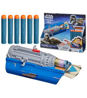 ハズブロ（Hasbro）STAR WARS ナーフ スター・ウォーズ マンダロリアン ロケットガントレット、ナーフ エリートダーツ 6 本付きブラスター、お子様用のコスチュームと合わせて使用、5 歳以上の男児・女児共用おもちゃ G2524 正規品