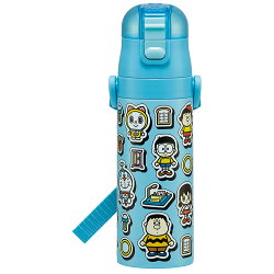 ドラえもん POP　水筒 子供 真空ステンレス 保冷 ボトル 直飲み 470ml