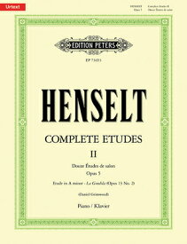 Complete Etudes: Douze tudes de Salon, Op. 5 COMP ETUDES [ Adolph Von Henselt ]