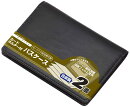 レイメイ藤井 パスケース カードケース付き 2面 合皮 ブラック GLP9004B