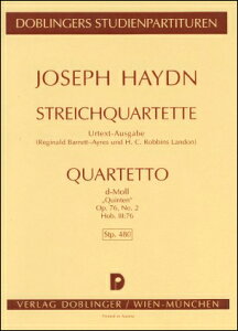 �y�A���y���z�n�C�h��, Franz Joseph: ���y�l�d�t�� ��76�� �j�Z�� Op.76/2 Hob.III/76: �X�^�f�B�E�X�R�A [ �n�C�h��, Franz Joseph ]