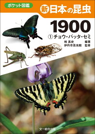 新　日本の昆虫1900（1）チョウ・バッタ・セミ （ポケット図鑑） [ 槐　真史 ]