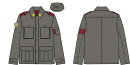 ガルパン最終章 ミリタリージャケット TYPE：アンツィオ高校 XL