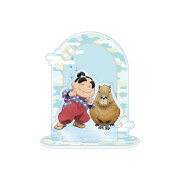 【グッズ】忍たま乱太郎 描き下ろし 福富しんべヱ みんなで飼育実習の段ver. BIGアクリルスタンド