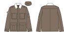 ガルパン最終章 ミリタリージャケット TYPE：知波単学園 M