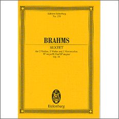 【輸入楽譜】ブラームス,Johannes:弦楽六重奏曲第1番変ロ長調Op.18[ブラームス,Johannes]