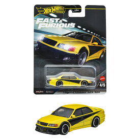 ホットウィール(Hot Wheels)　ワイルド・スピード トヨタ チェイサー JZX 100 乗り物おもちゃ ミニカー 3歳から イエロー JBL89
