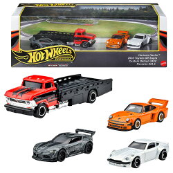 ホットウィール(Hot Wheels) プレミアムコレクターセットアソート - ワイドボディセット 乗り物おもちゃ ミニカー 4…