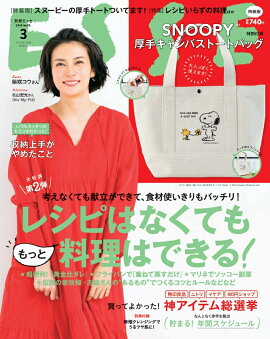 ESSE3月号特装版　SNOOPY厚手キャンバストートバッグ