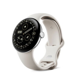 Google Pixel Watch 4(41 mm)Polished Silver アルミケース/Porcelain アクティブ バンド Wi-Fi