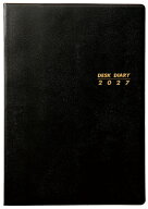 3111　SANNOデスクダイアリー・A5判（黒）（2027年版1月始まり手帳） （SANNO DIARY）
