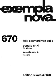 【輸入楽譜】CUBE, Felix-Eberhard von: ピアノ・ソナタ 第4番/Grachev編 [ CUBE, Felix-Eberhard von ]