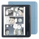 Kobo Libra Colour (ブラック) スリープカバー（ダスクブルー）セット