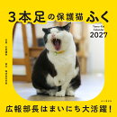 カレンダー2027 3本足の保護猫ふく 広報部長はまいにち大活躍！ カレンダー（月めくり/卓上・リング/ねこ）