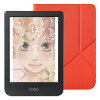 Kobo Clara Colour (ブラック) スリープカバー（カイエンレッド）セット