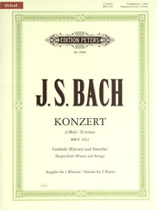 �y�A���y���z�o�b�n, Johann Sebastian: �`�F���o�����t�� ��1�� �j�Z�� BWV 1052/���T��/Schulze & K. Schubert�� [ �o�b�n, Johann Sebastian ]