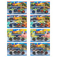 ホットウィール(Hot Wheels) 　モンスタートラック 1:64 2パック アソート 乗り物おもちゃ ミニカー 2台…