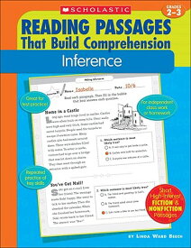 Reading Passages That Build Comprehension: Inference RDNG PSSGS THT BLD CMP GR-2-3 （Reading Passages That Build Comprehension） [ Linda Ward Beech ]