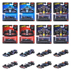 ホットウィール(Hot Wheels) プレミアム レース アソートメント 乗り物おもちゃ F1 ミニカー 8台入り BOX販売 14…