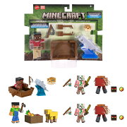 マテル マインクラフト(MINECRAFT)　ベーシックフィギュア 2体セット Uアソート 子供向けフィギュア 2体セット×4組 BOX販売 6歳から マルチ 986U-GTT53