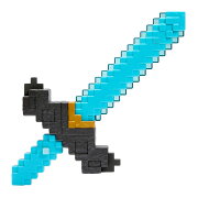 マインクラフト(MINECRAFT)　ザ・ムービー 秒で武器が変形！剣とツルハシ アクション・スポーツ なりきり　電池不要 6歳から ブルー JFR72