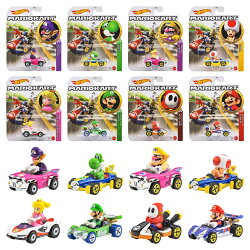 ホットウィール(Hot Wheels)　マリオカート アソート 乗り物おもちゃ ミニカー 8台入り BOX販売 3歳から マルチ GBG…