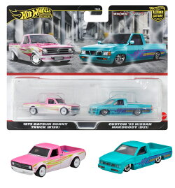ホットウィール(Hot Wheels) 　プレミアム 2パック 1975 ダットサン サニートラック（B120）/ カスタム '93 日産 ハ…