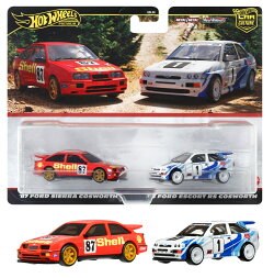 ホットウィール(Hot Wheels) 　プレミアム 2パック '93 フォード エスコート RS コスワース / '87 フォード シエラ …