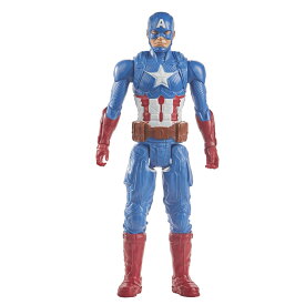 ハズブロ（Hasbro）MARVEL マーベル タイタンヒーローシリーズ アベンジャーズ キャプテン・アメリカ アクションフィギュア 12 インチ（30 cm）サイズ アクションフィギュア 4才以上のお子様向けアベンジャーズのおもちゃ E7877 正規品