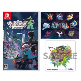 【楽天ブックス限定配送パック】【楽天ブックス限定特典+特典】Pokemon LEGENDS Z-A(ステッカー+スタンド付きアクリルコースター(メガガルーラ)+【早期購入特典】サーナイトナイトを持ったラルトス)