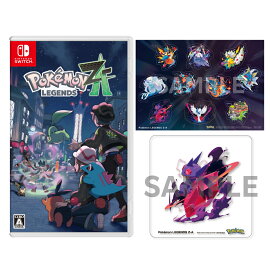 【楽天ブックス限定配送パック】【楽天ブックス限定特典+特典】Pokemon LEGENDS Z-A(ステッカー+スタンド付きアクリルコースター(メガヤミラミ)+【早期購入特典】サーナイトナイトを持ったラルトス)