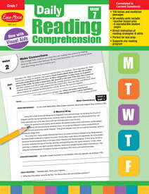 Daily Reading Comprehension, Grade 7 Teacher Edition DAILY READING COMPREHENSION GR （Daily Reading Comprehension） [ Evan-Moor Educational Publishers ]