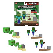 マテル マインクラフト(MINECRAFT) 　ベーシックフィギュア アクションセット 子供向けフィギュア 4セット入り BOX販売 6歳から マルチ JKK00-986A
