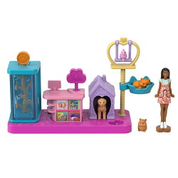 バービー(Barbie)　ミニバービーランド　ペットショップ きせかえ人形・ハウス ままごと・ごっこ遊び マイクロドー…