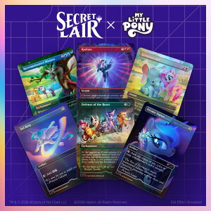 �}�W�b�N�F�U�E�M���U�����O Secret Lair Back to School Superdrop Secret Lair x My Little Pony: Friendship is Magic Foil Edition�y�N���W�b�g�J�[�h���ό���z