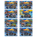 ホットウィール(Hot Wheels)　モンスタートラック 1:64 2パック アソート 乗り物おもちゃ ミニカー 2台組×8セット入り BOX販売 3歳から マルチ FYJ64-987A