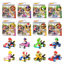 ホットウィール(Hot Wheels)　マリオカート アソート 乗り物おもちゃ ミニカー 8台入り BOX販売 3歳から マルチ GBG…