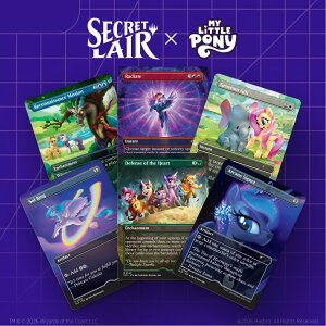�}�W�b�N�F�U�E�M���U�����O Secret Lair Back to School Superdrop Secret Lair x My Little Pony: Friendship is Magic�y�N���W�b�g�J�[�h���ό���z