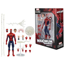 ハズブロ（Hasbro）MARVEL マーベルレジェンド マキシマムシリーズ スパイダーマン、デラックススパイダーマンコミック コレクション用 15 cm のアクションフィギュア、驚異的な可動部、素晴らしいアクセサリー G0594 正規品