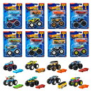 ホットウィール(Hot Wheels)　モンスタートラック + ダイキャストカー アソートメント 乗り物おもちゃ ミニカー 8台入り BOX販売 3歳から マルチ GRH81-986S