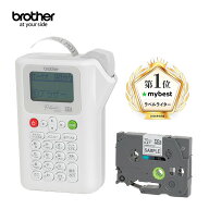 【ブラザー純正】ラベルライター ピータッチ ホワイト PT-J100W (3.5mm~12mm幅/TZeテープ)
