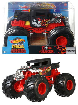 ホットウィール(Hot Wheels) モンスタートラック ビッグサイズ ボーンシェイカー 1:24サイズ 乗り物おもちゃ ミ…