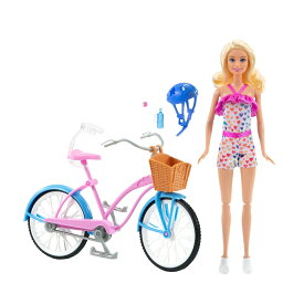 バービー(Barbie) ペダルをこいであそべる！パステルカラーのじてんしゃセット 【着せ替え人形】【ドール付き】 【3才~】 HBY28