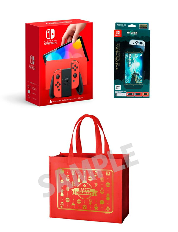 楽天ブックス 【楽天ブックス限定特典】【クリスマスギフトセット】Nintendo Switch（有機ELモデル） マリオレッド