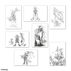 キングダム ハーツ ポストカードセット Illustrated by TETSUYA NOMURA Aタイプ